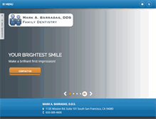 Tablet Screenshot of markabarradasdds.com